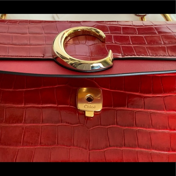 Chloé C bag Embossed ( medium) - Picture 5 of 16